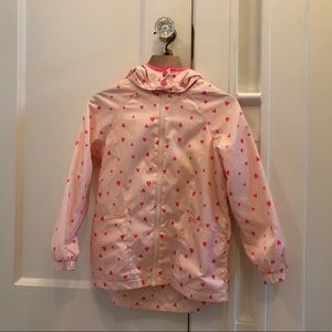 H&M kids girls’ lightweight pink rain jacket